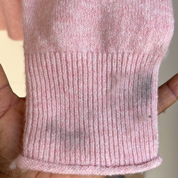 J.Crew Merino Wool and Alpaca Blend Light Pink Crewneck roll neck Size L - Picture 7 of 12